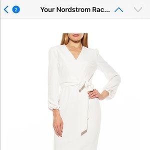 Ivory Alexia Admor Aliana Surplice Sheath Dress Size M